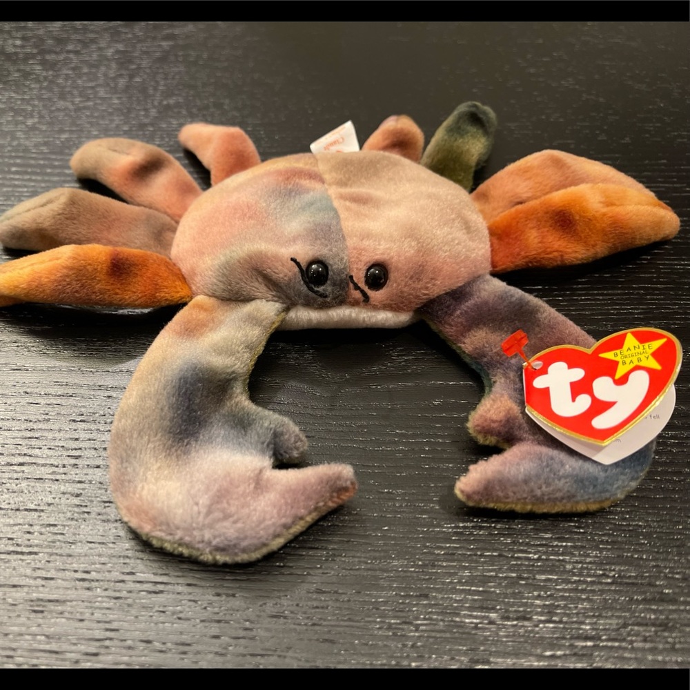TY beanies baby crab 1996